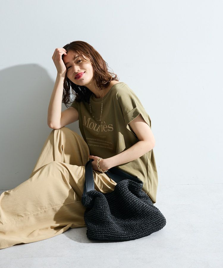Green Parks「【適ON】汗染み防止フレンチロゴTシャツ」|Tシャツ・カットソー|