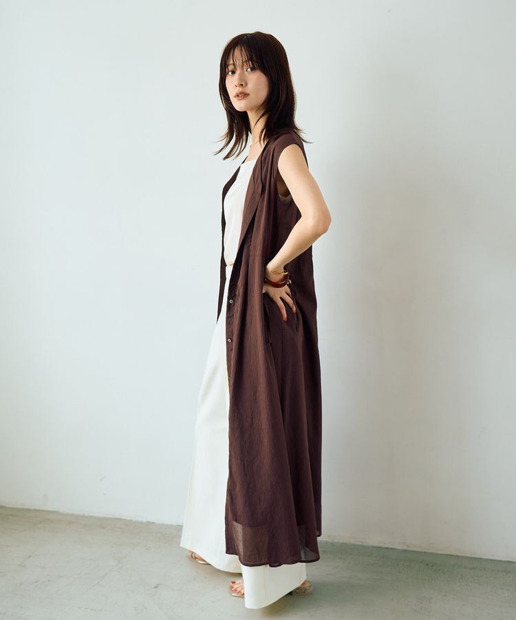 YECCA VECCA「ドライタッチシアードロストワンピース」|ワンピース|