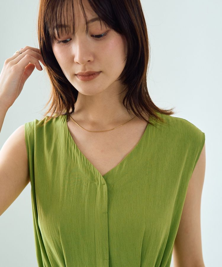 YECCA VECCA「ドライタッチシアードロストワンピース」|ワンピース|