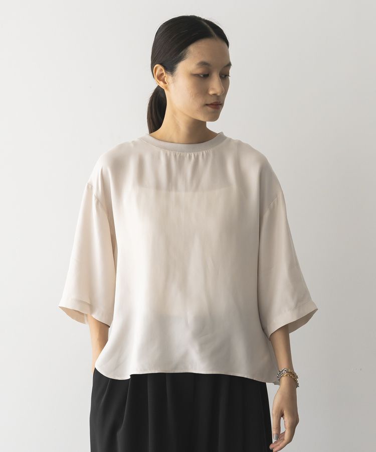 GARAGE OF GOOD CLOTHING「キュプラ混7分袖プルオーバー」|シャツ・ブラウス|