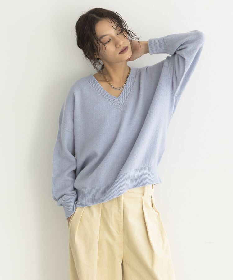 GARAGE OF GOOD CLOTHING「【日本製】カシミア混Vネックプルオーバー」|ニット・セーター|
