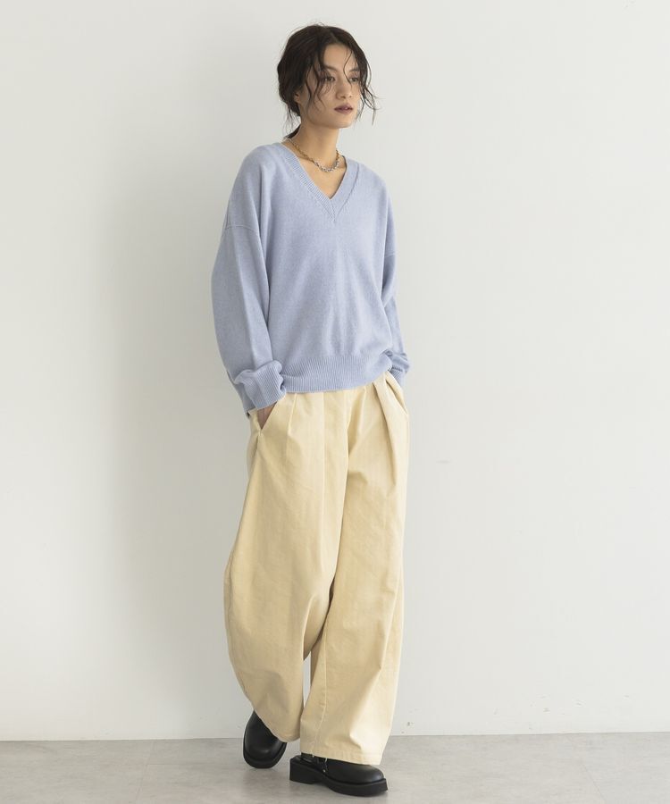 GARAGE OF GOOD CLOTHING「【日本製】カシミア混Vネックプルオーバー」|ニット・セーター|