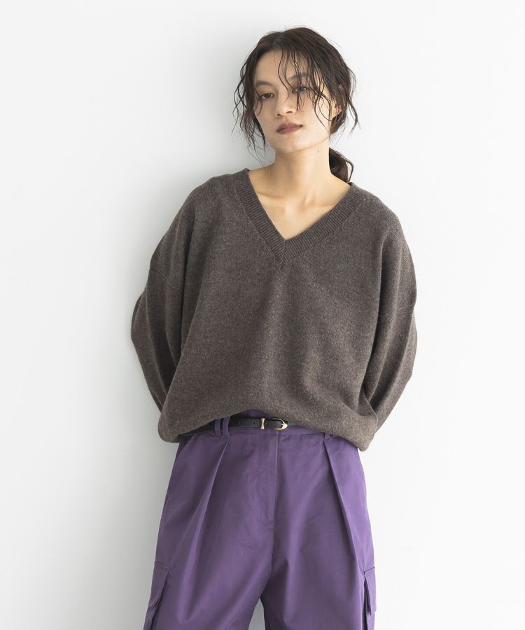 GARAGE OF GOOD CLOTHING「【日本製】カシミア混Vネックプルオーバー」|ニット・セーター|