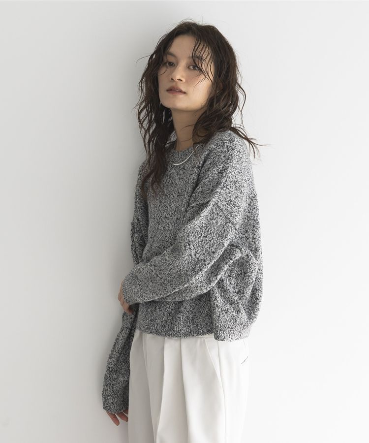 GARAGE OF GOOD CLOTHING「ミックスヤーンショートニットプルオーバー」|ニット・セーター|