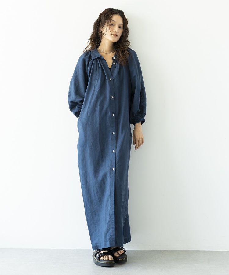 GARAGE OF GOOD CLOTHING「リネン袖ボリュームワンピース」|ワンピース|