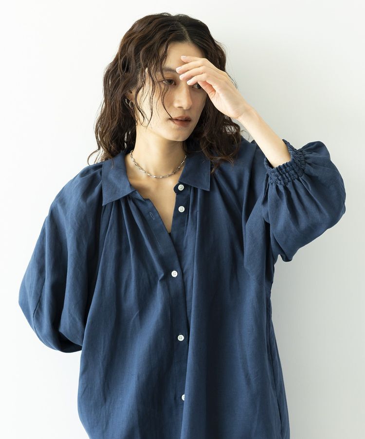 GARAGE OF GOOD CLOTHING「リネン袖ボリュームワンピース」|ワンピース|