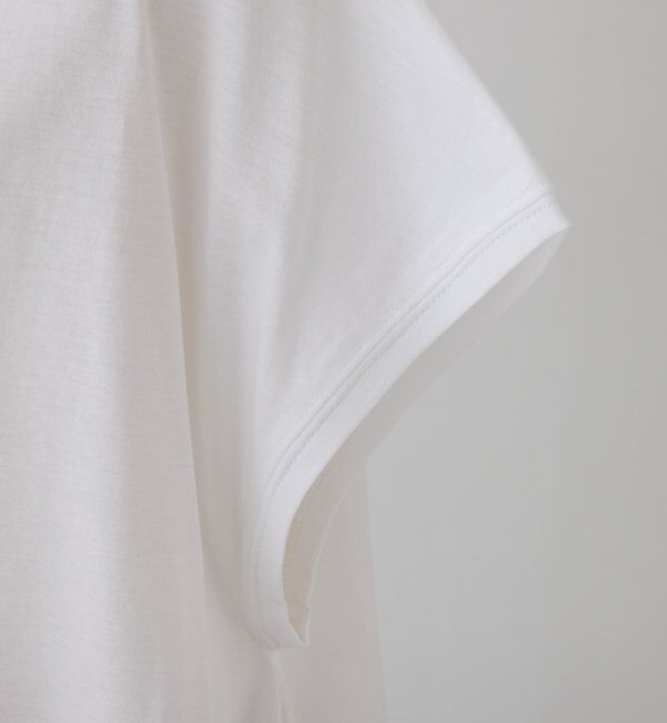  「レースヘムシルケットTシャツ」|Tシャツ・カットソー|