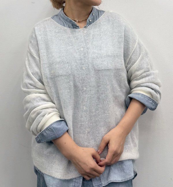  「モヘア混ニットプルオーバー」|ニット・セーター|