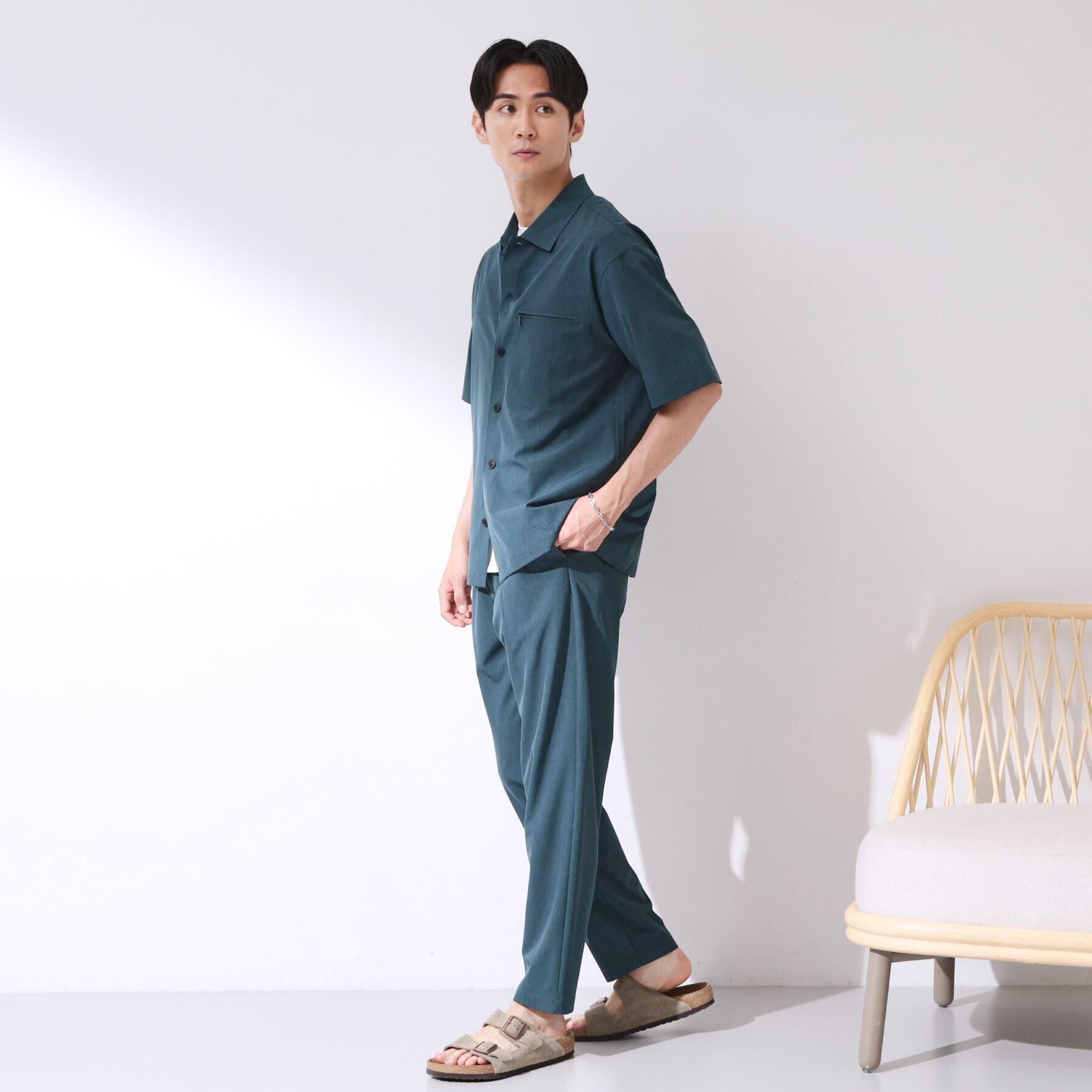 THE SHOP TK「【吸水速乾／接触冷感／防シワ／マシンウォッシャブル】ハイドロクール 半袖シャツ」|シャツ・ブラウス|