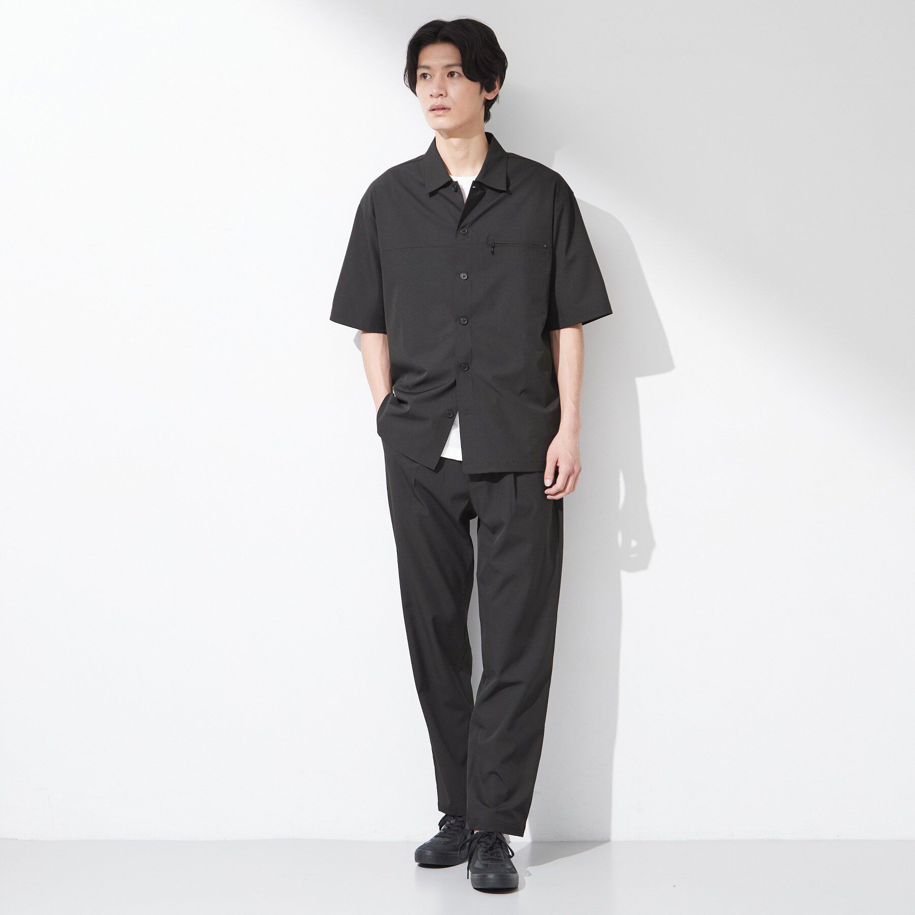 THE SHOP TK「【吸水速乾／接触冷感／防シワ／マシンウォッシャブル】ハイドロクール 半袖シャツ」|シャツ・ブラウス|