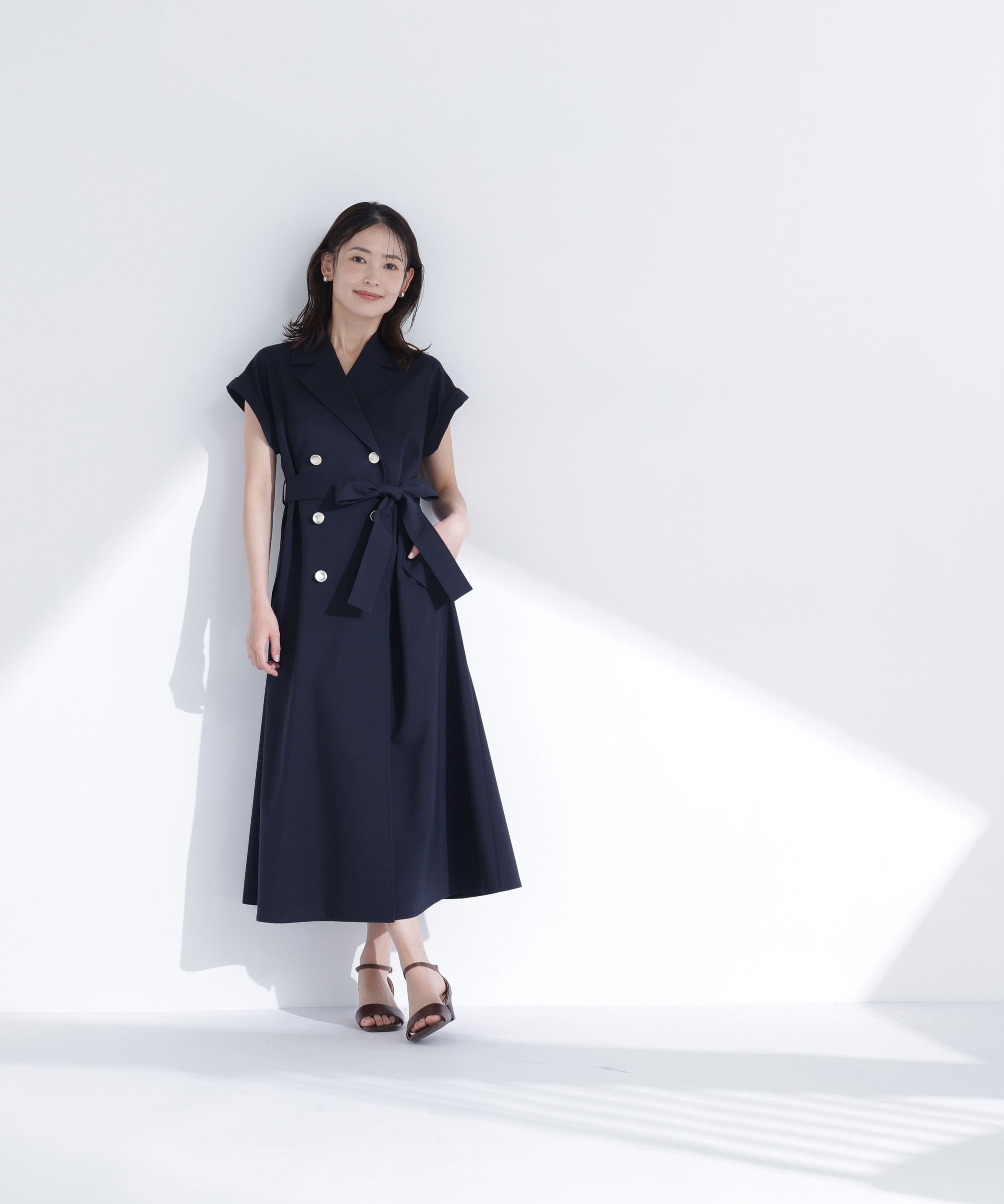  「ベルテッドトレンチワンピース」|ワンピース|
