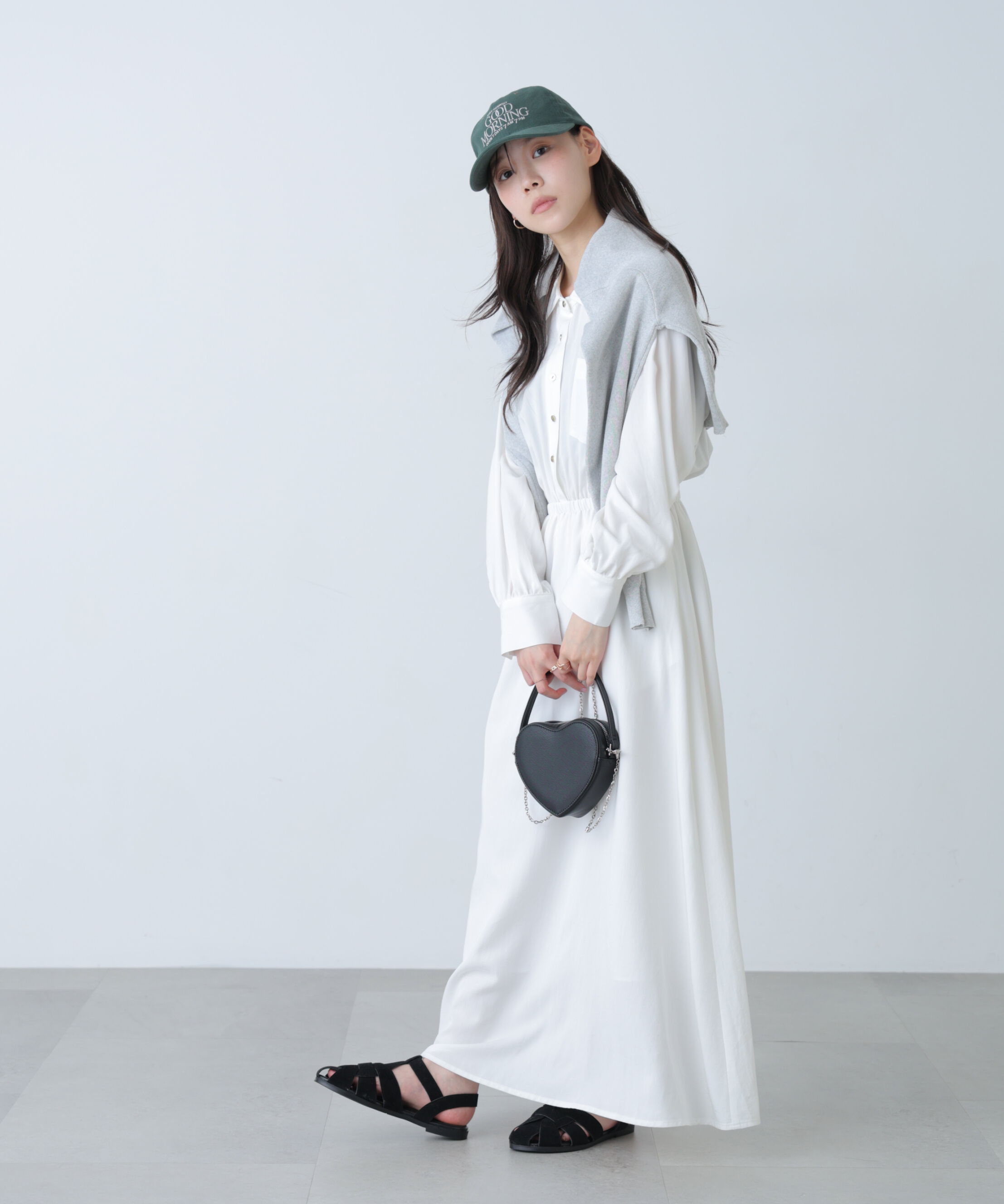  「ロングシャツワンピース」|ワンピース|