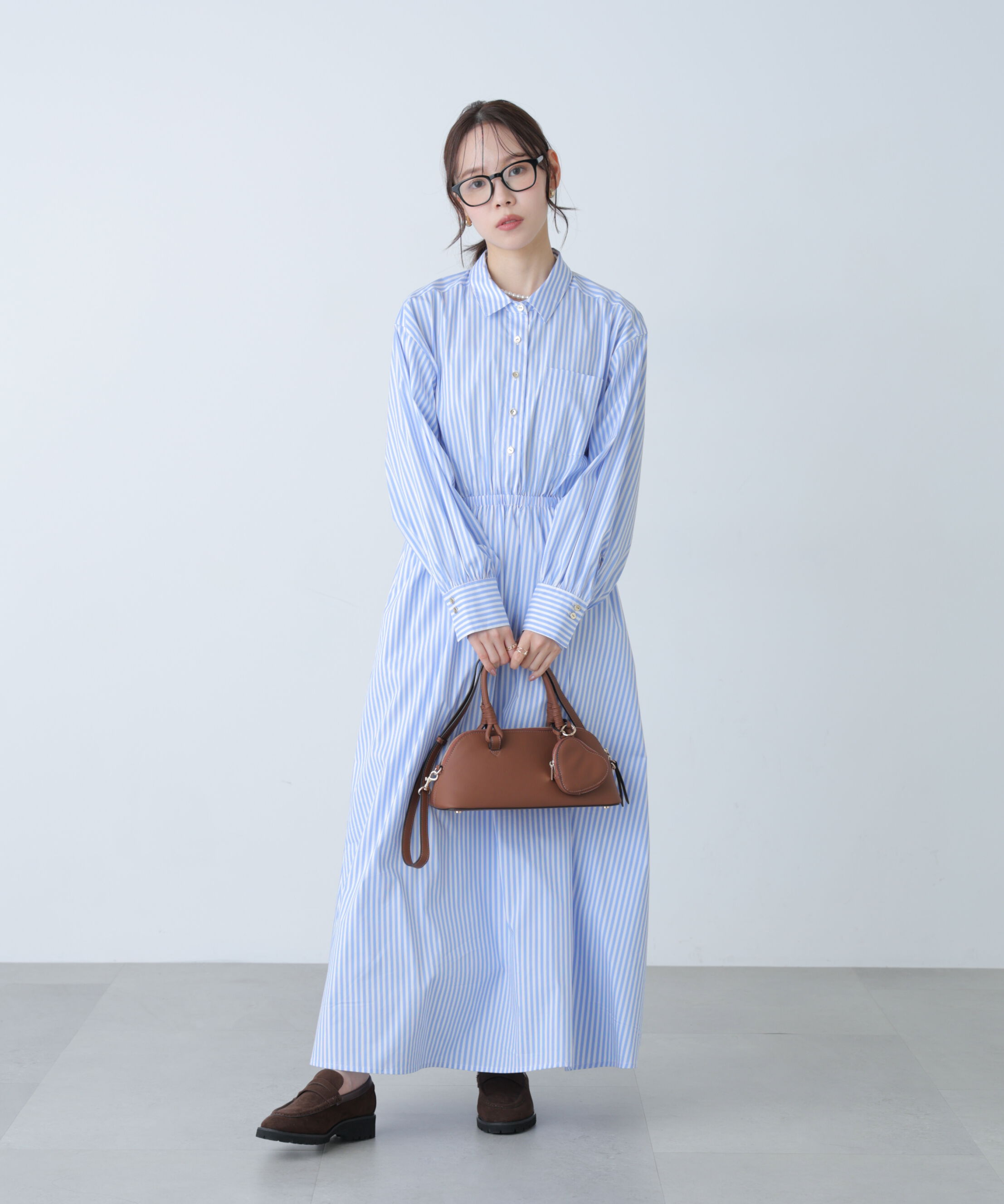  「ロングシャツワンピース」|ワンピース|
