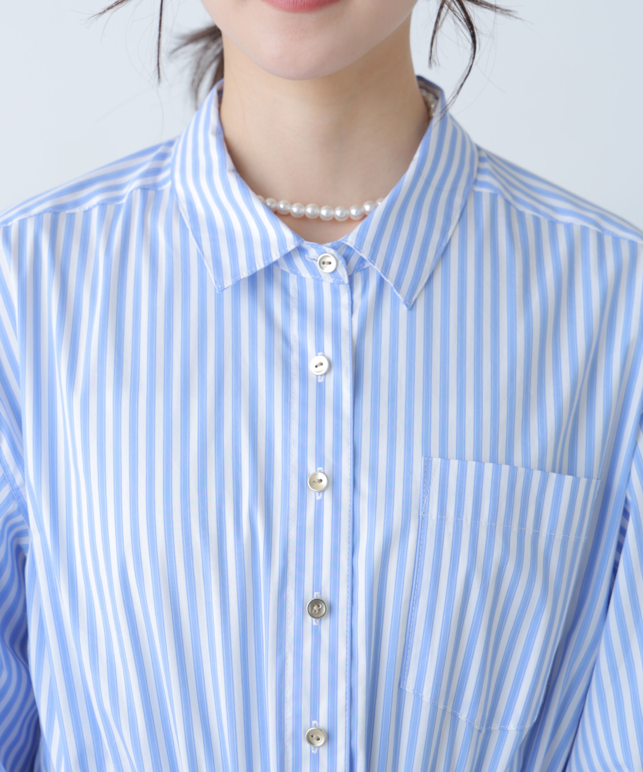 「ロングシャツワンピース」|ワンピース|