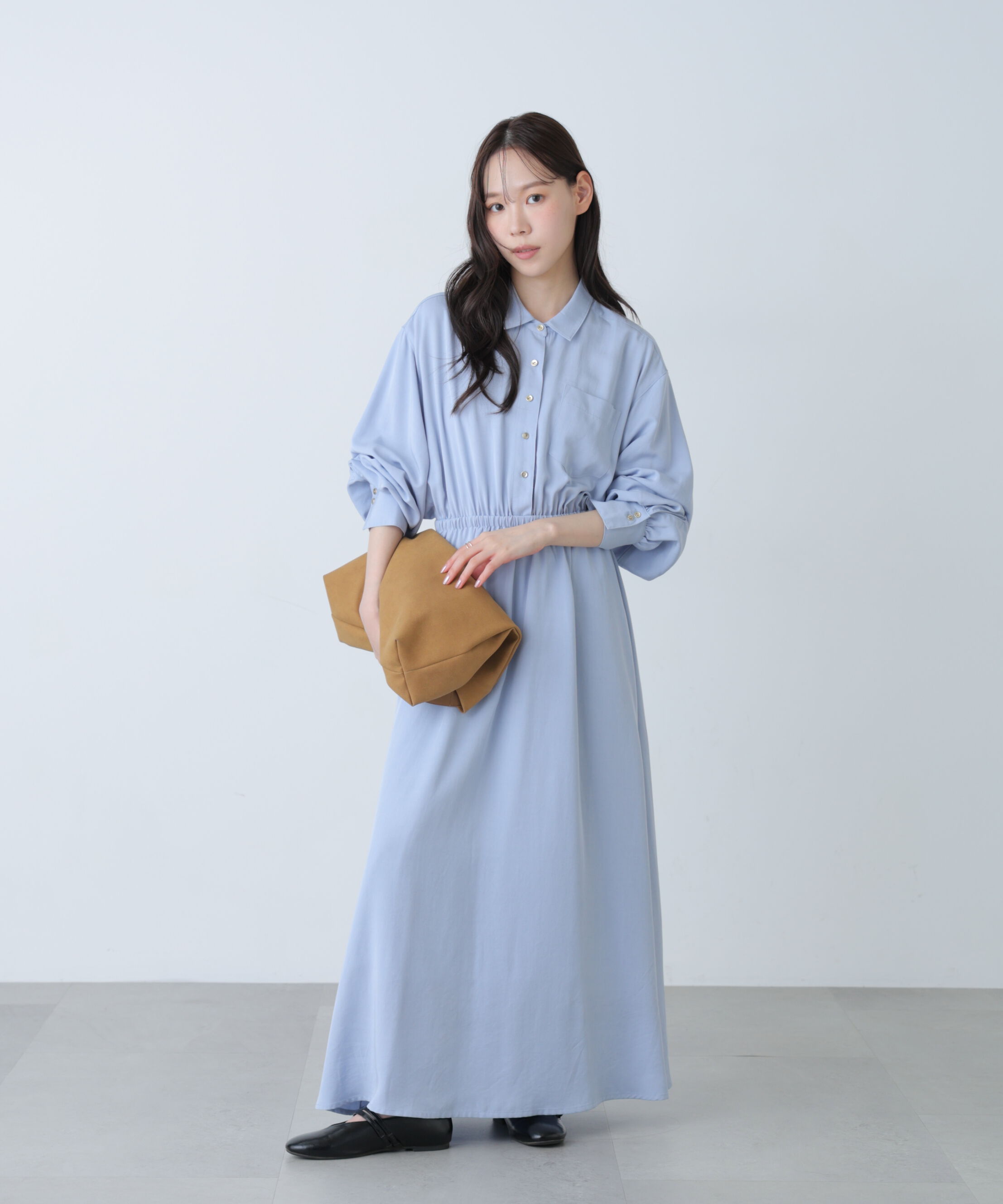  「ロングシャツワンピース」|ワンピース|