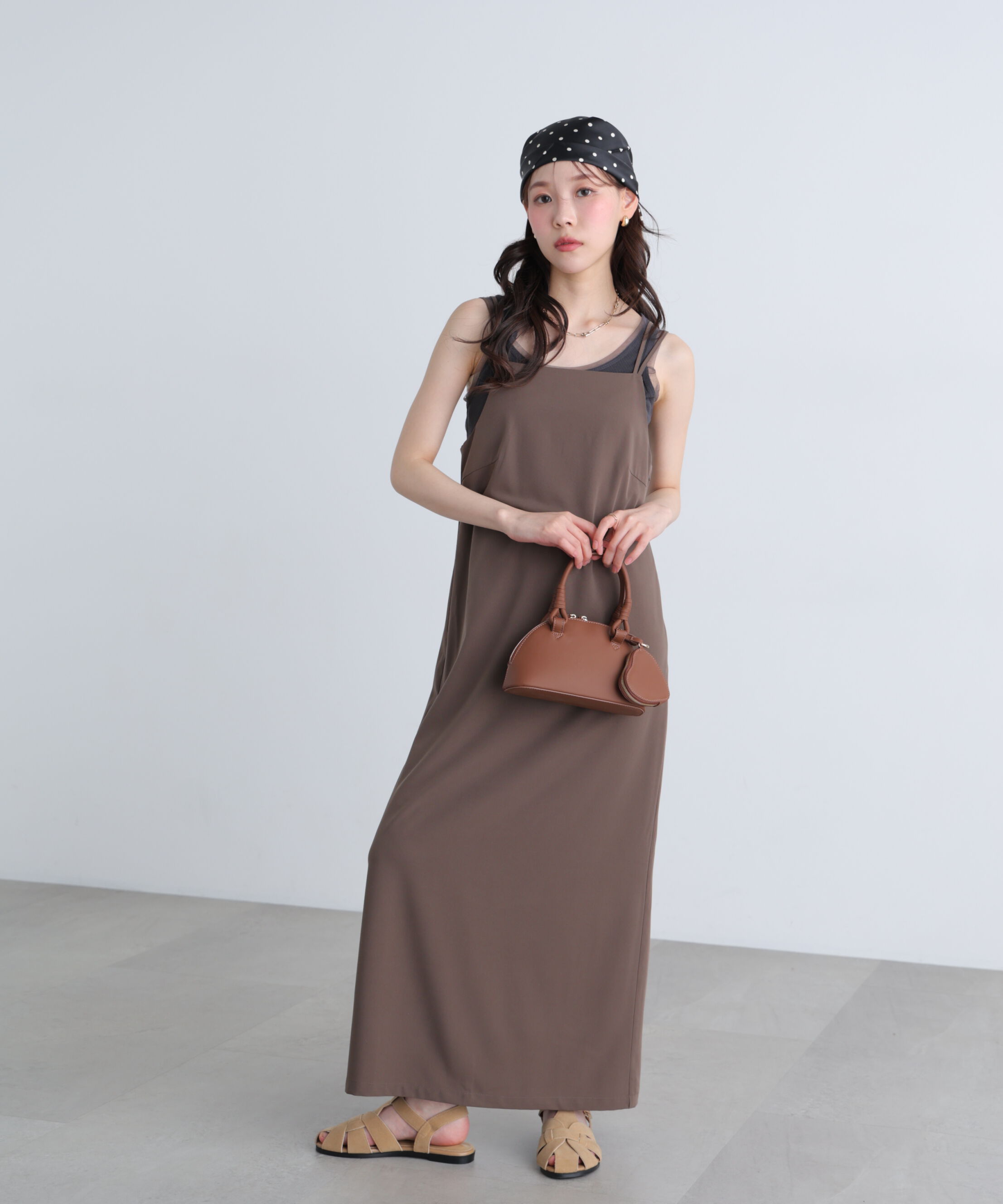  「2ストラップナローキャミワンピース」|ワンピース|