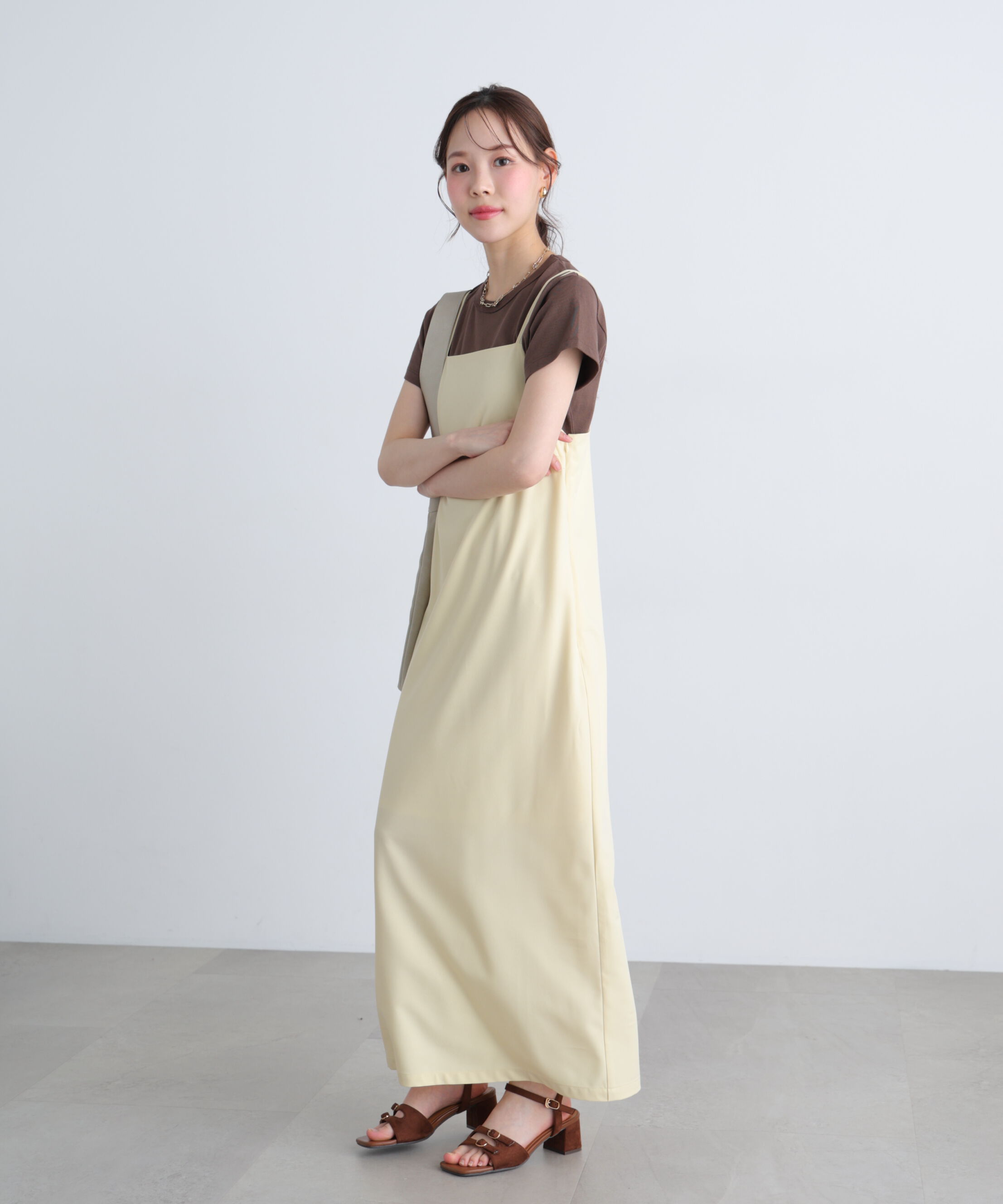  「2ストラップナローキャミワンピース」|ワンピース|