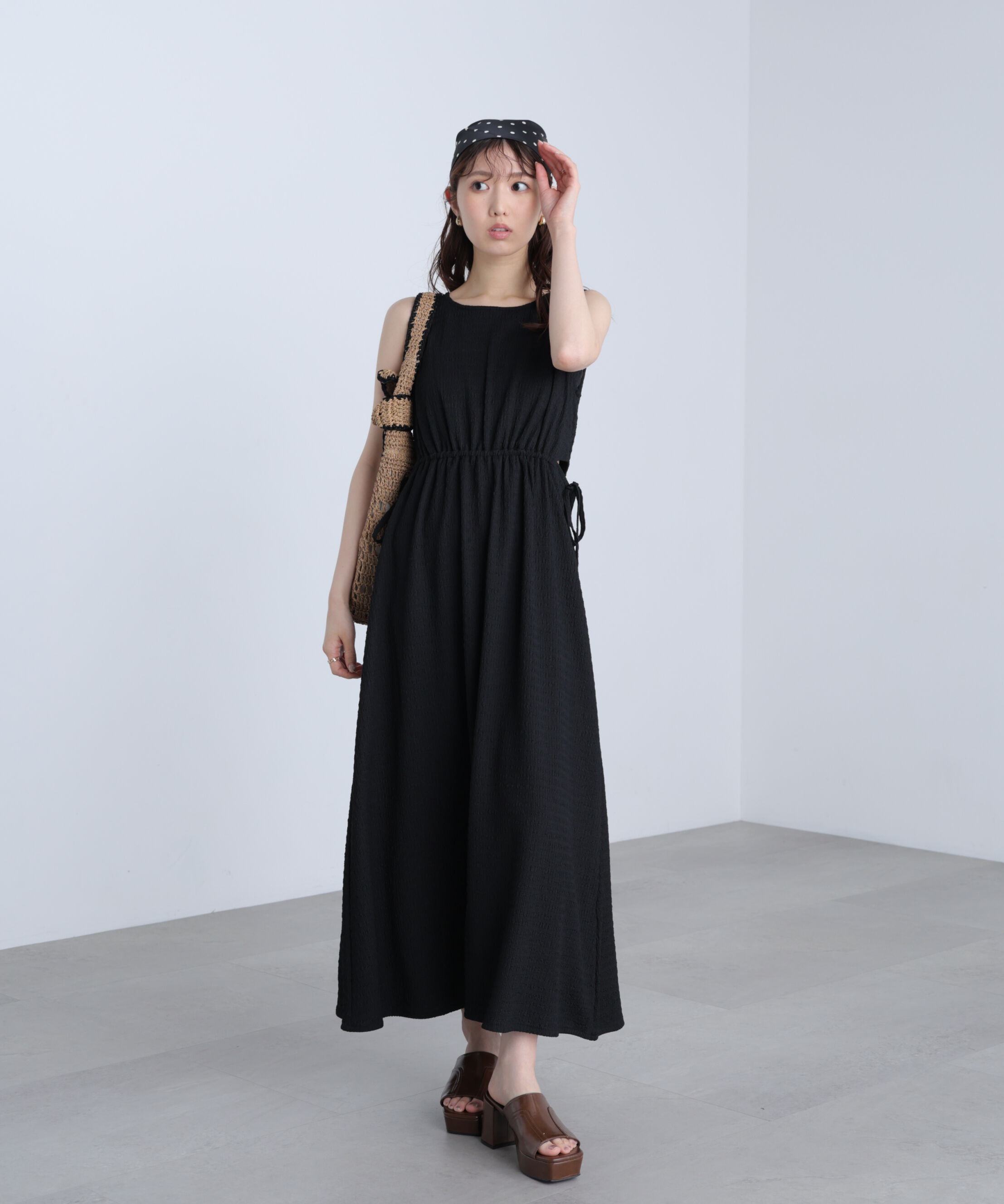  「サイドカットノースリカットソーワンピース」|ワンピース|