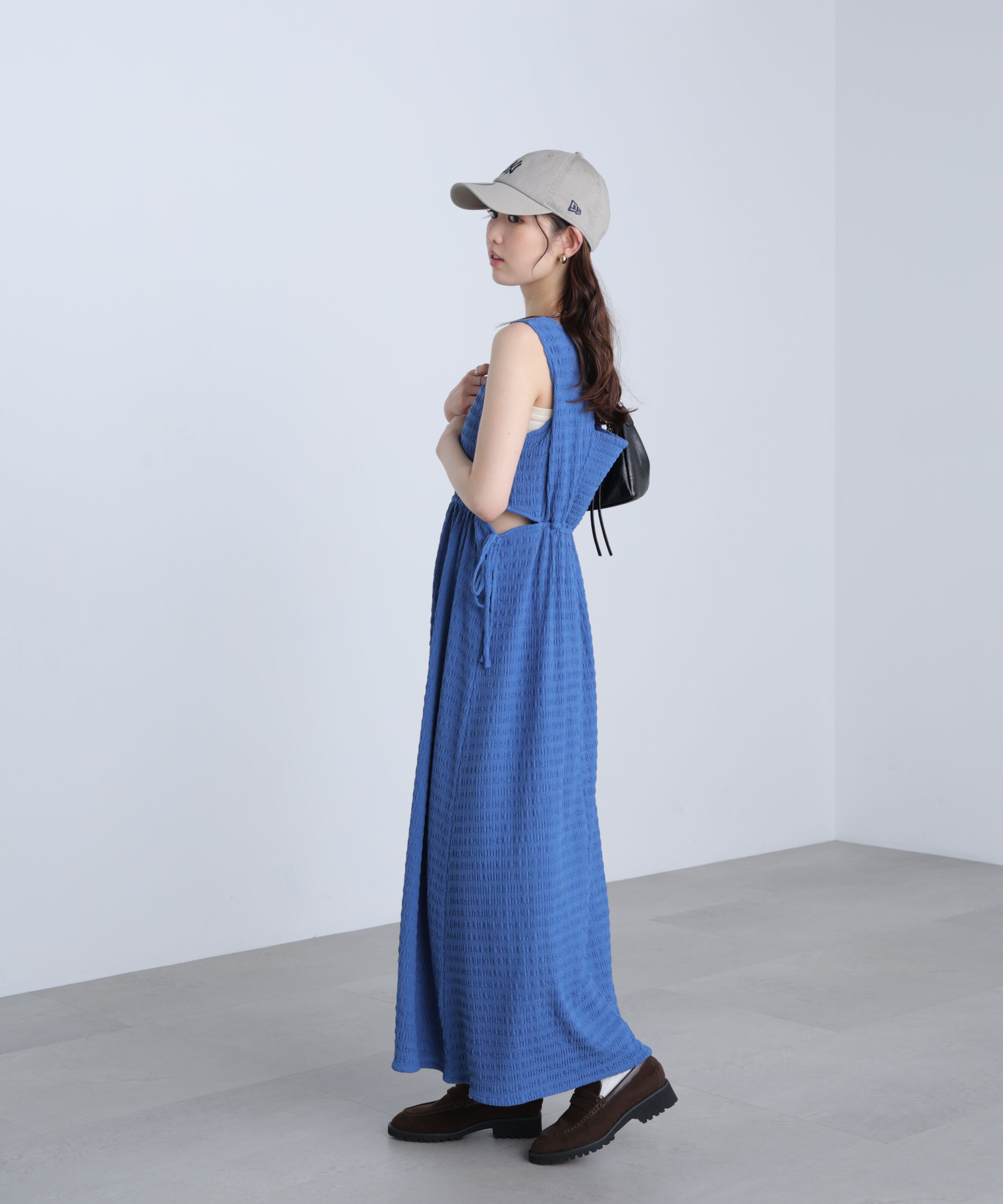  「サイドカットノースリカットソーワンピース」|ワンピース|