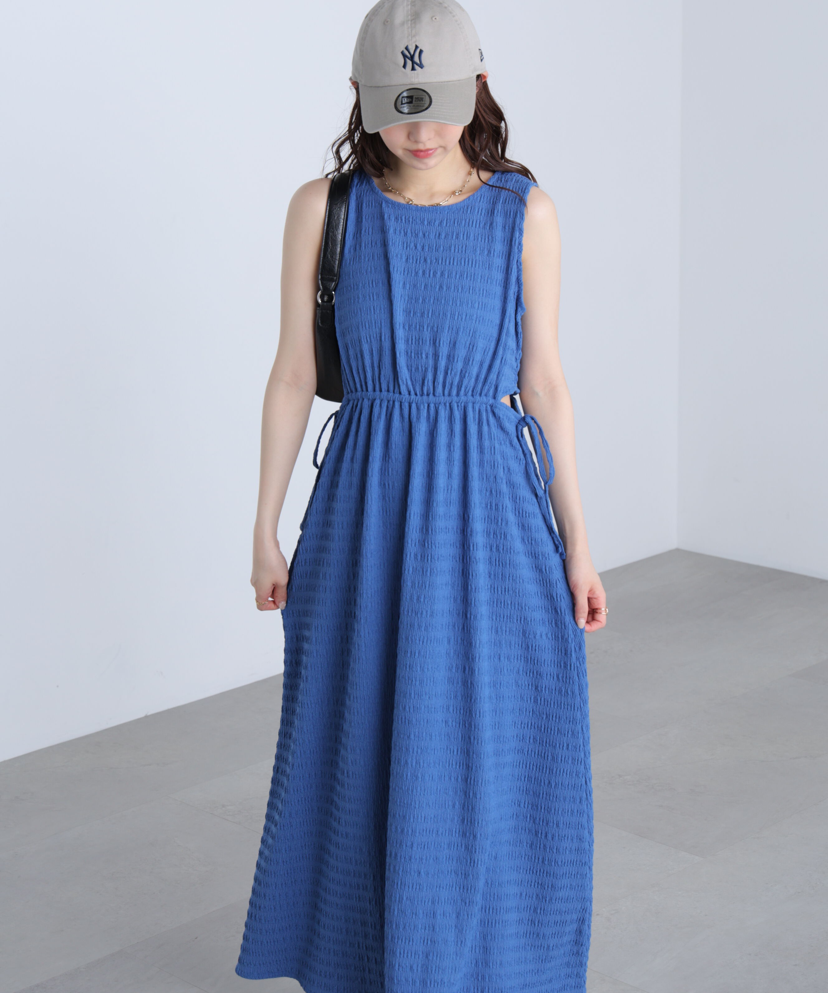  「サイドカットノースリカットソーワンピース」|ワンピース|