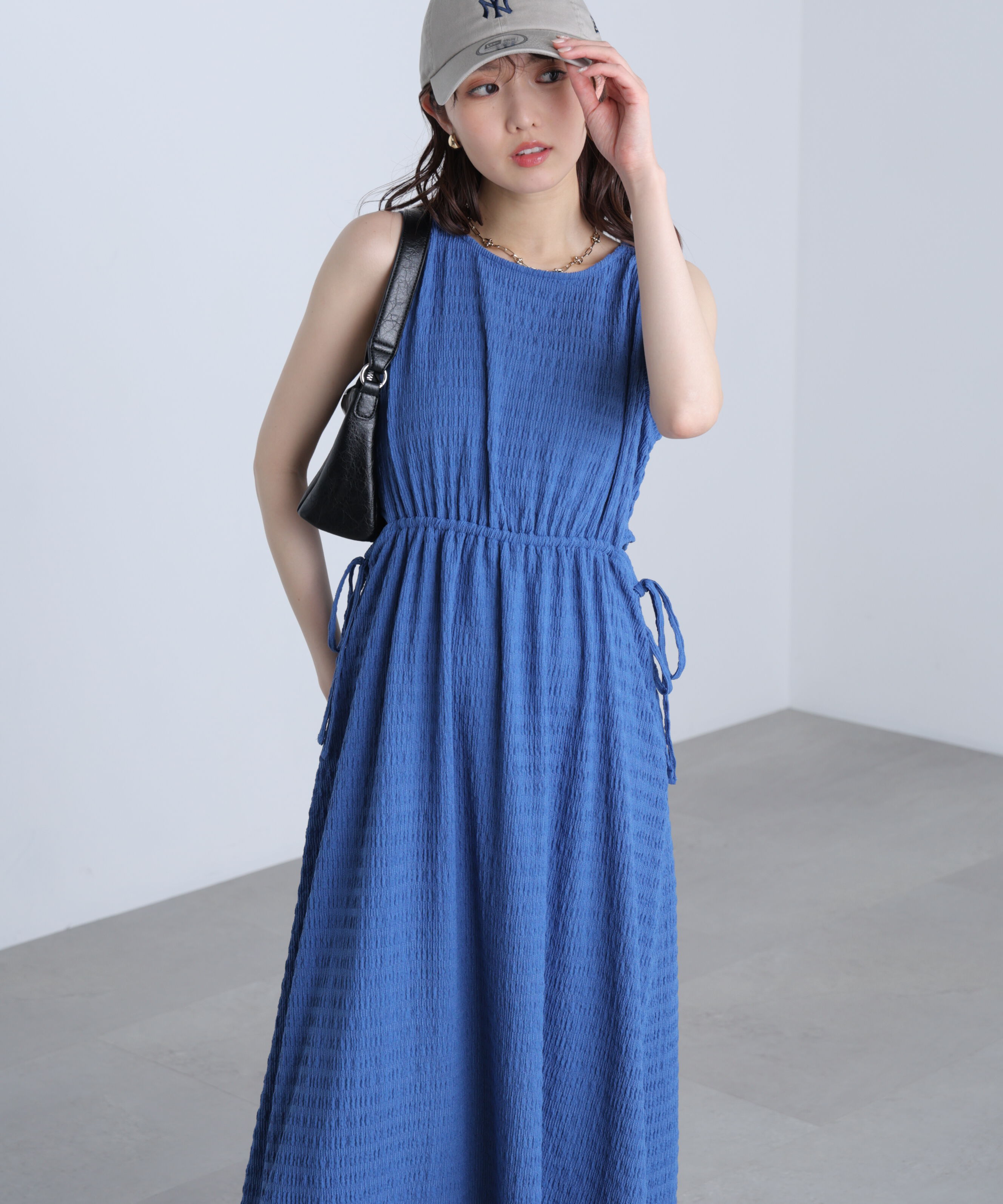  「サイドカットノースリカットソーワンピース」|ワンピース|