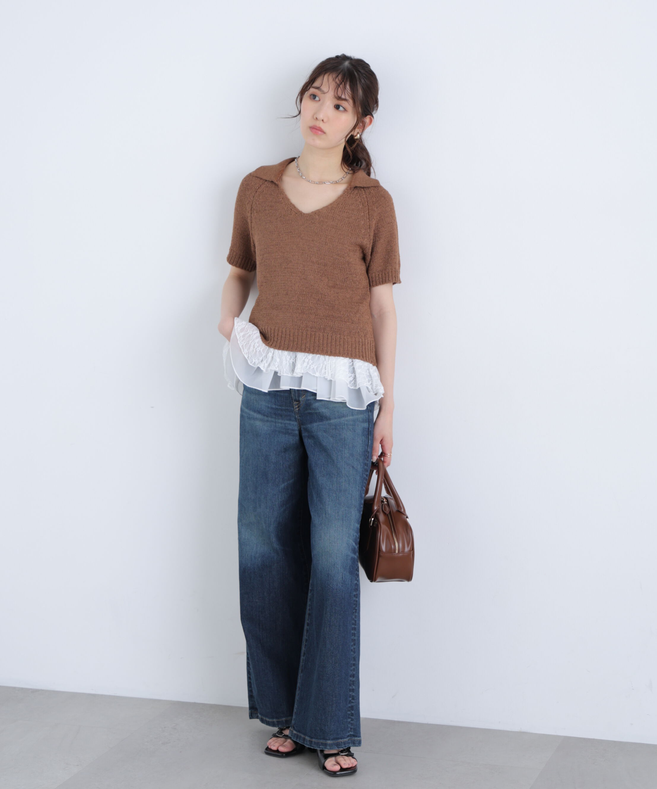  「ティアードペプラムキャミ〈MFM〉」|Tシャツ・カットソー|