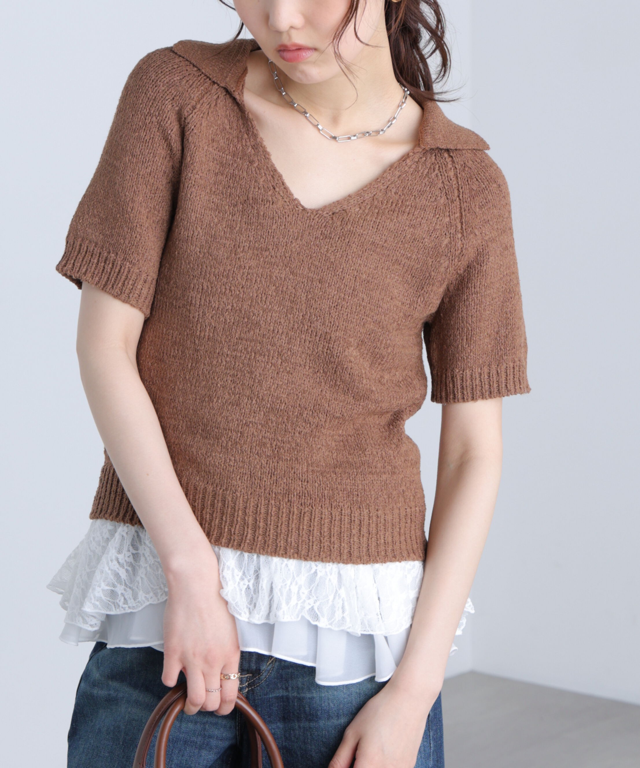  「ティアードペプラムキャミ〈MFM〉」|Tシャツ・カットソー|