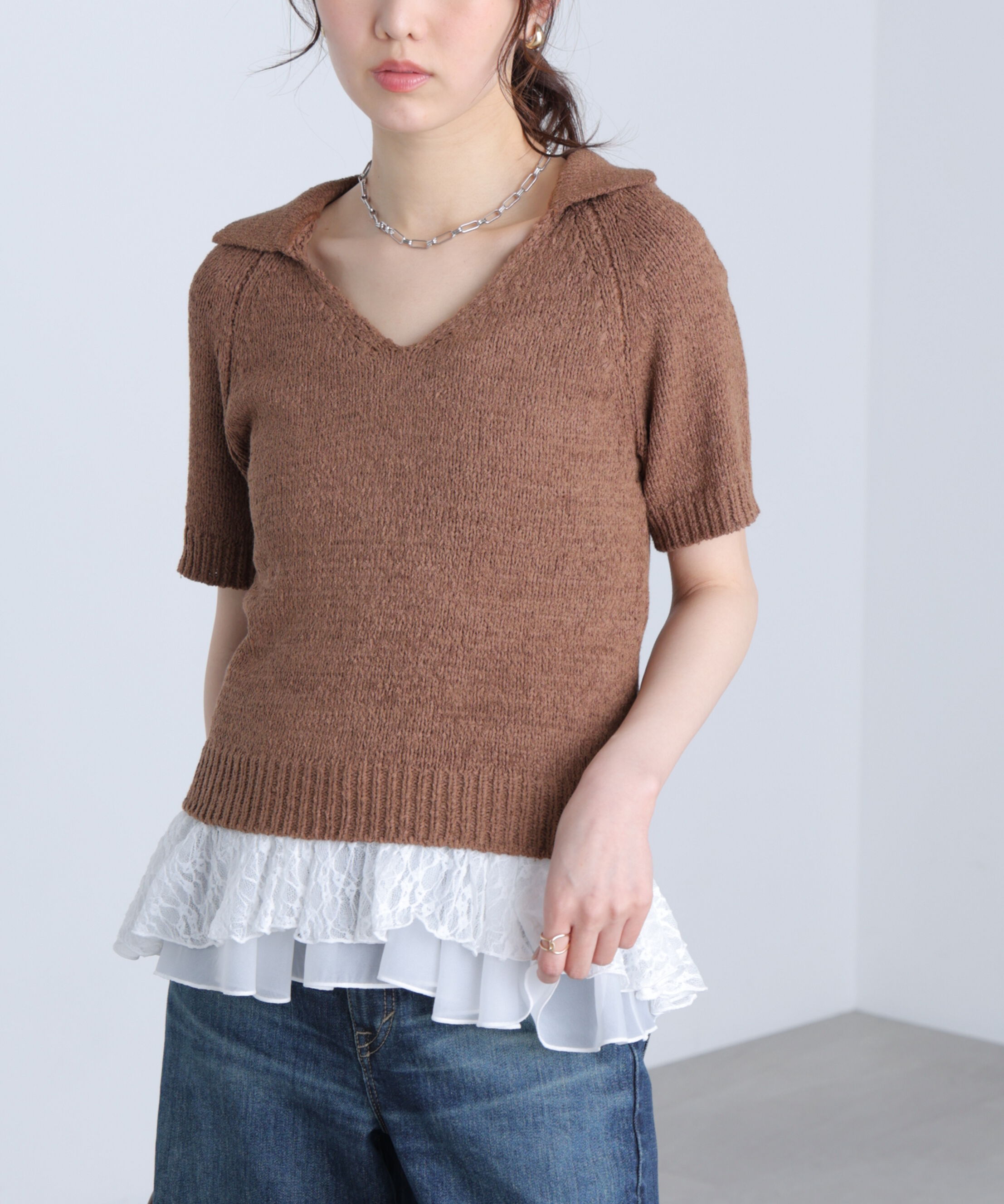  「ティアードペプラムキャミ〈MFM〉」|Tシャツ・カットソー|