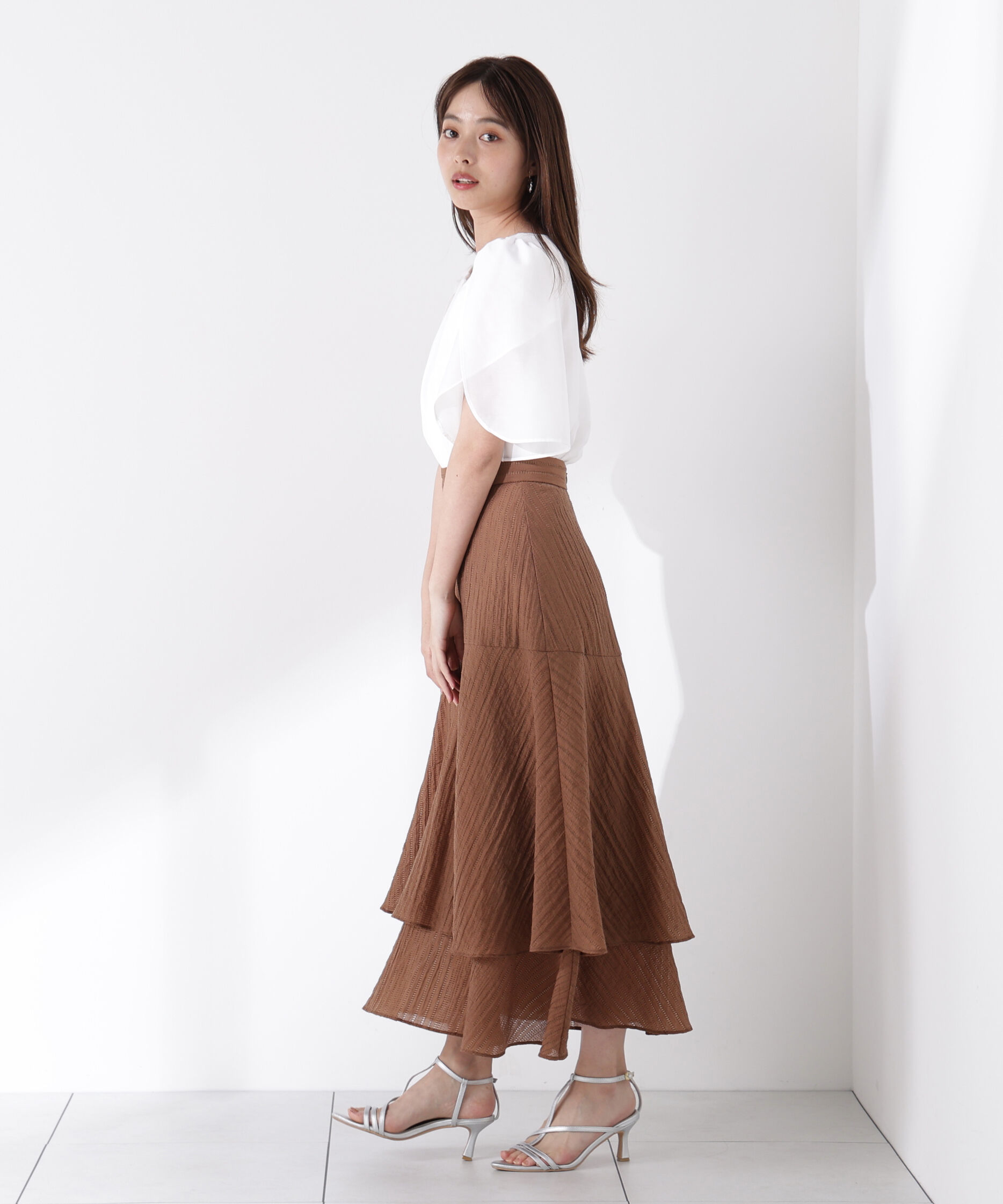 PROPORTION BODY DRESSING「パールポイントフレアスリーブブラウス」|シャツ・ブラウス|