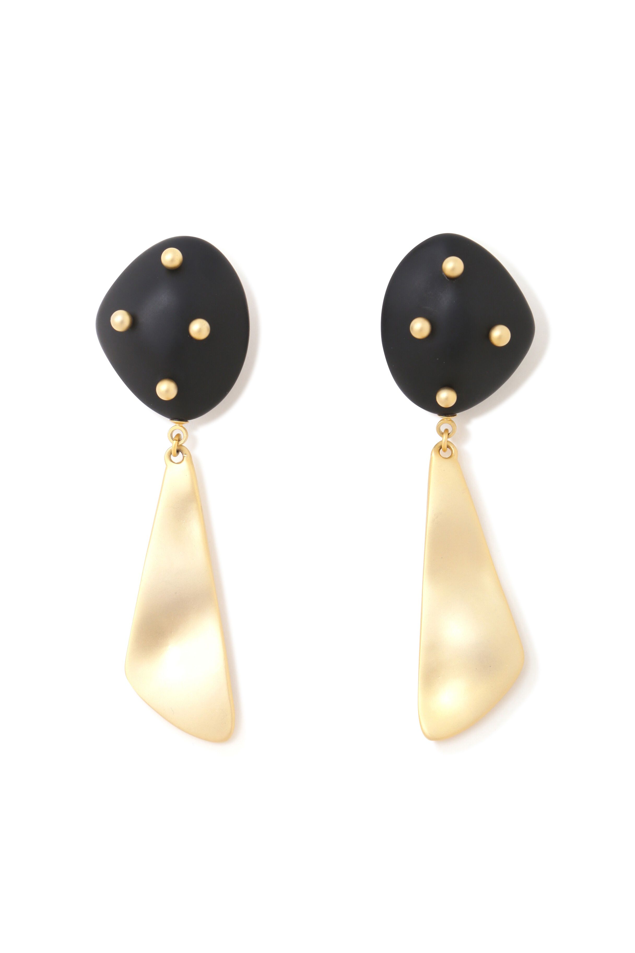  「◆スタッズストーンドロップピアス」|その他|