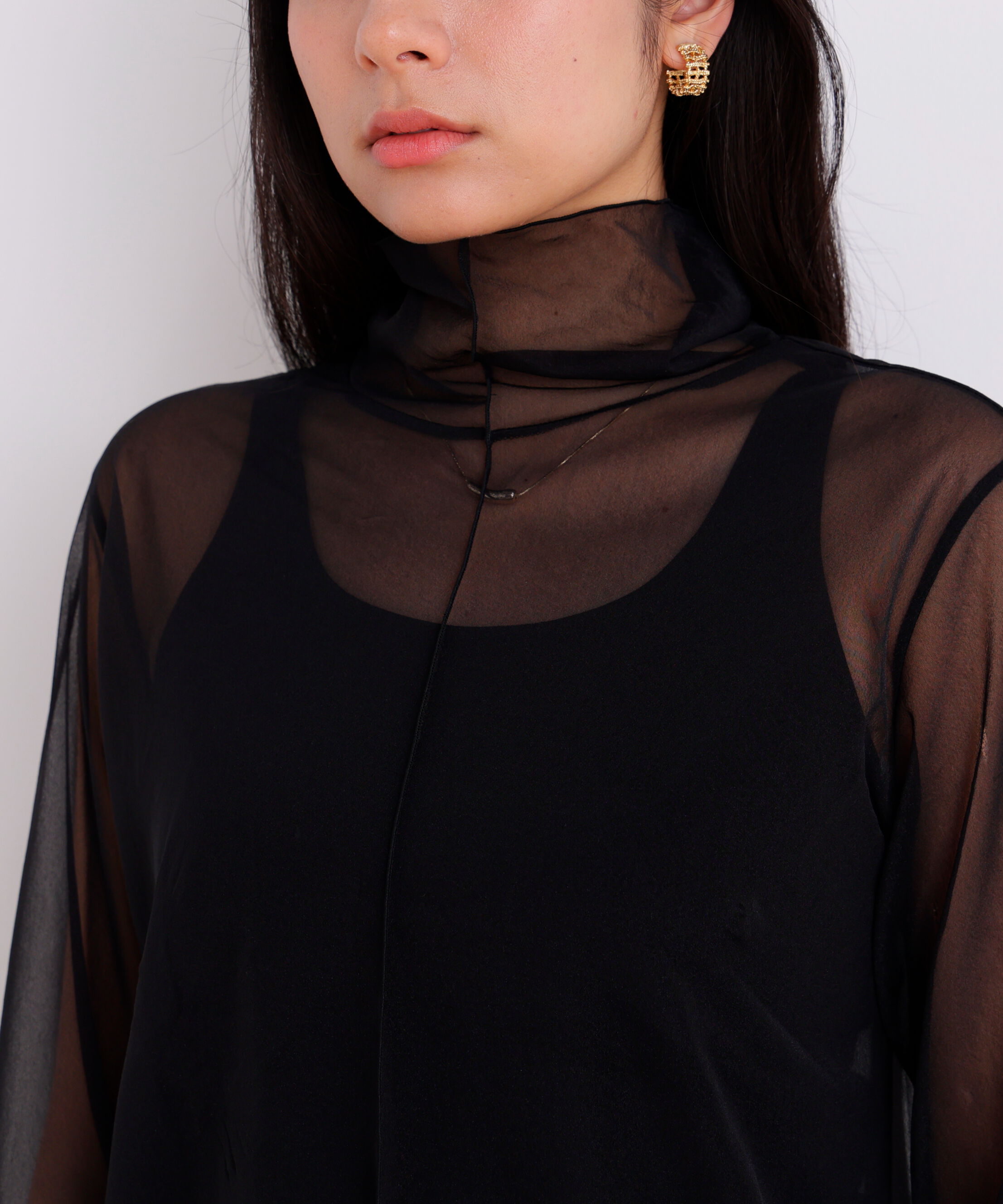 「シアーハイネックカットソー」|Tシャツ・カットソー|