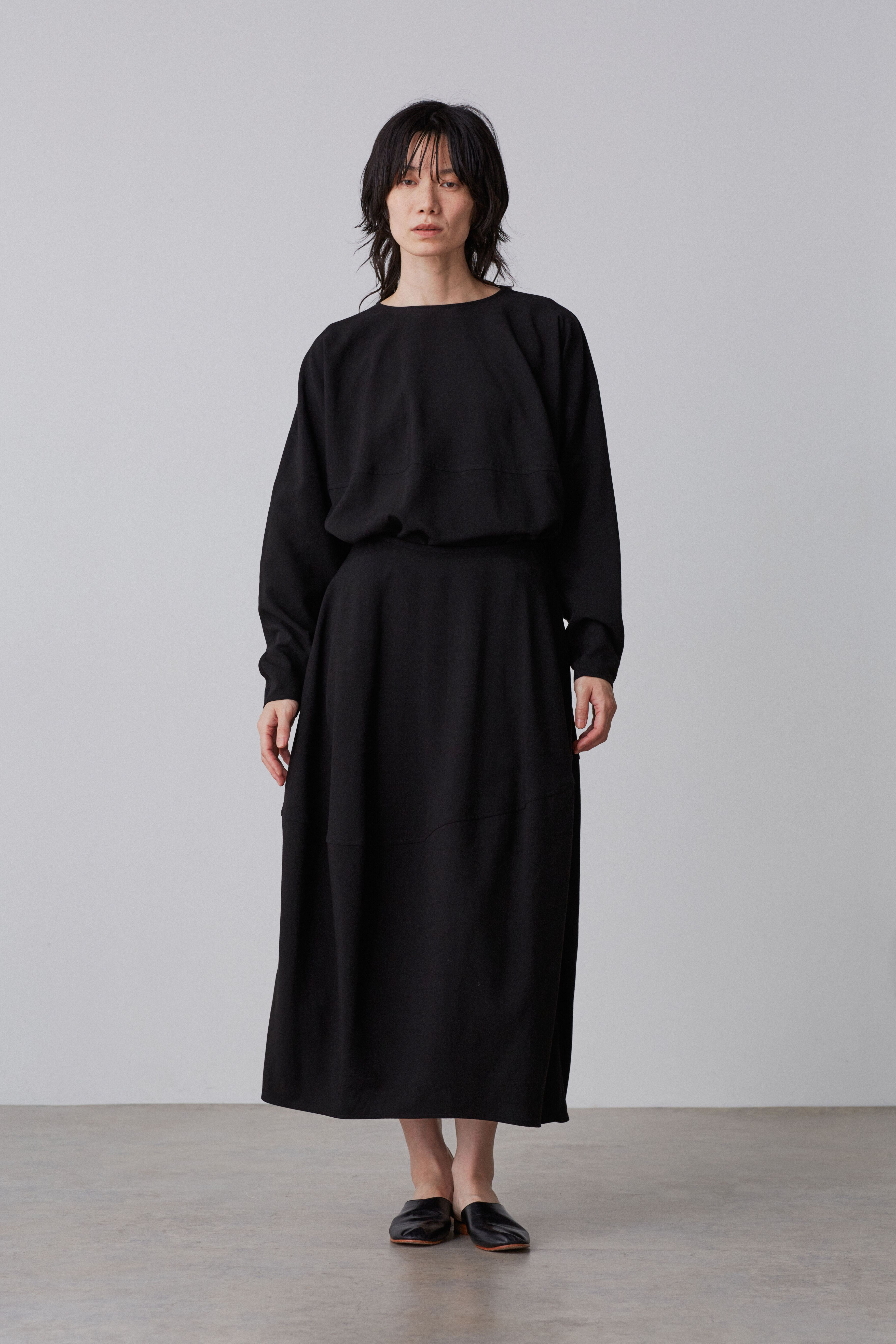 YLEVE 「YLEVE / TENCEL SKIRT」|スカート|ブラック