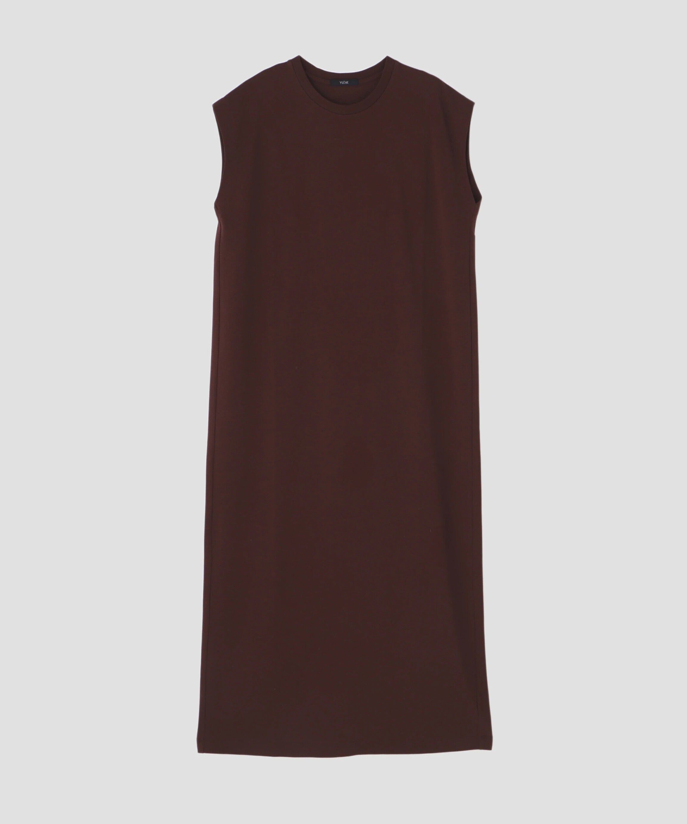 YLEVE 「YLEVE / ORGANIC COTTON BIO NO SLEEVE ONE PIECE」|ワンピース|ブラウン