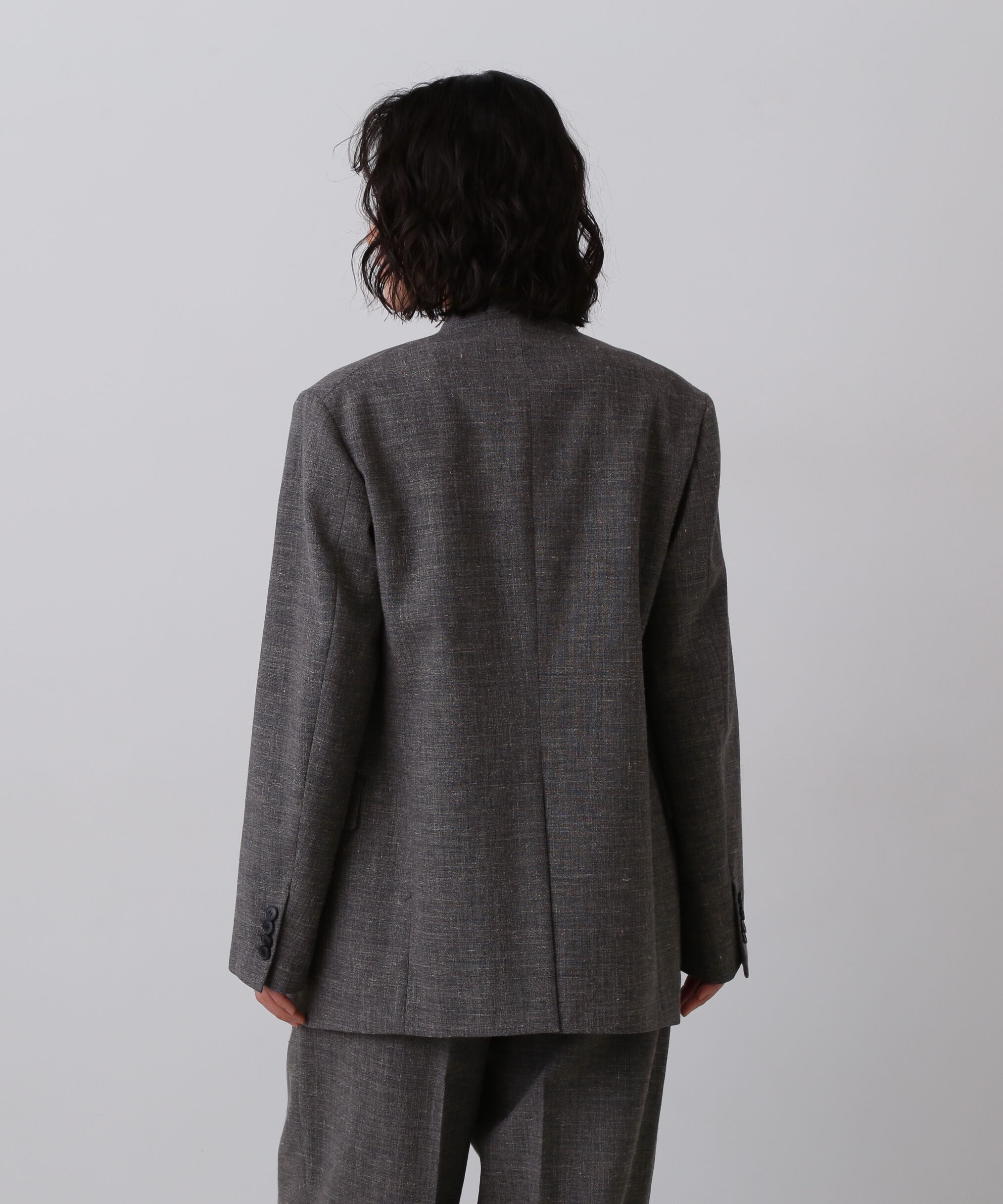 YLEVE 「YLEVE / WOOL LINEN COLLARLESS JACKET」|その他|