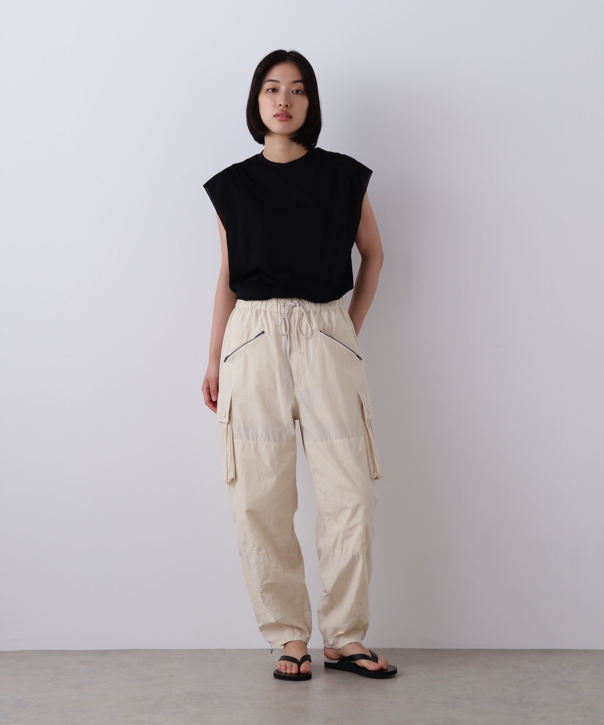 YLEVE 「YLEVE / HIGH DENSITY TYPEWRITER COTTON CARGO PANTS」|その他|イエロー