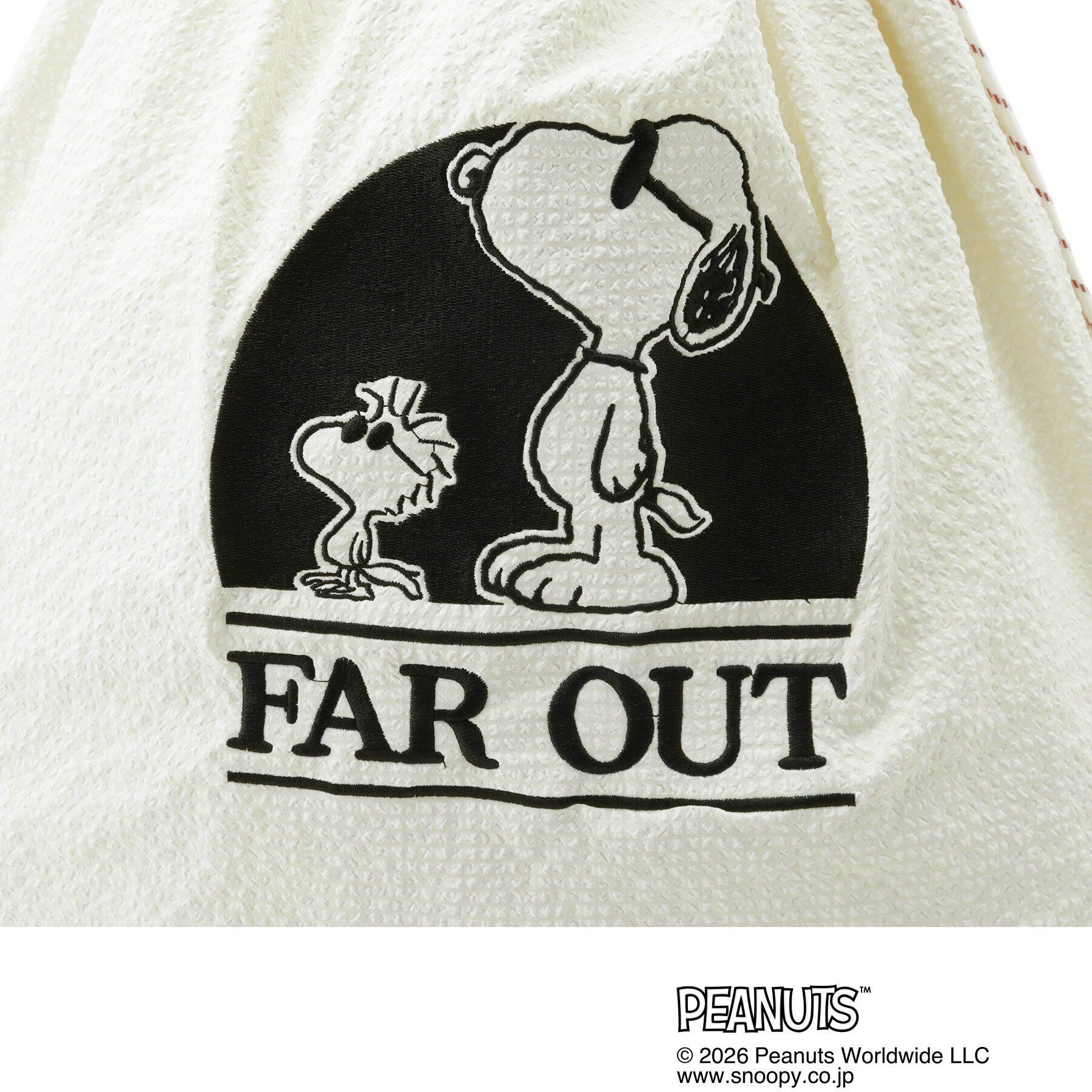 SHOO･LA･RUE「【PEANUTS】ビッグ刺繍トートバッグ」|トートバッグ|