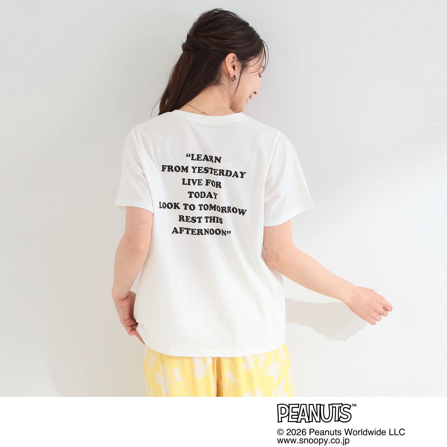 SHOO･LA･RUE「【PEANUTS】ひんやりプリントTシャツ」|Tシャツ・カットソー|