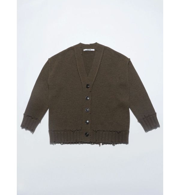 EMODA「【VEQUM】SHETLAND WOOL CLUSH CD」|カーディガン|ブラウン