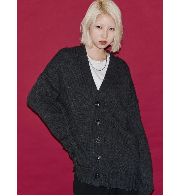 EMODA「【VEQUM】SHETLAND WOOL CLUSH CD」|カーディガン|