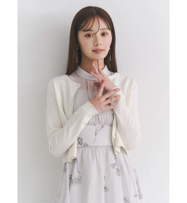 MERCURYDUO「花柄バックレースアップワンピース」|ワンピース|