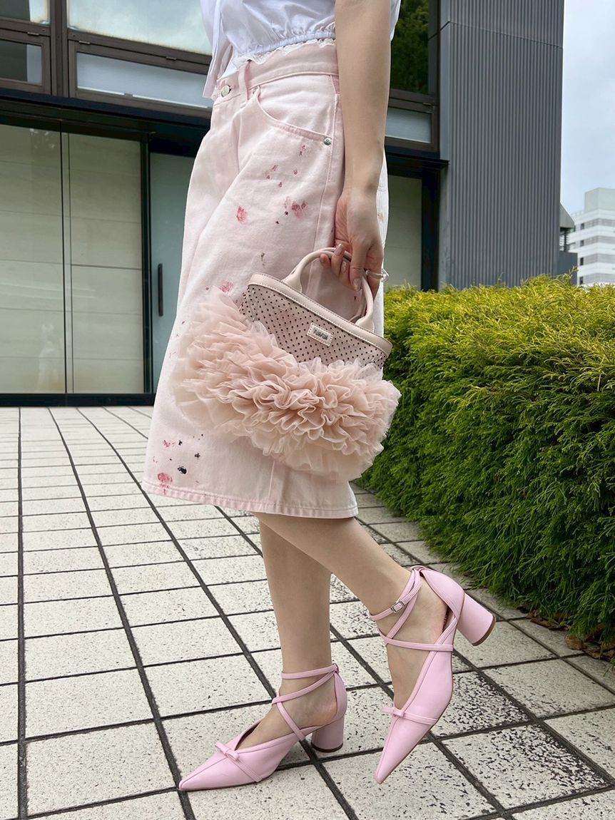 FURFUR「Leeコラボペイントデニムハーフパンツ」|デニム|