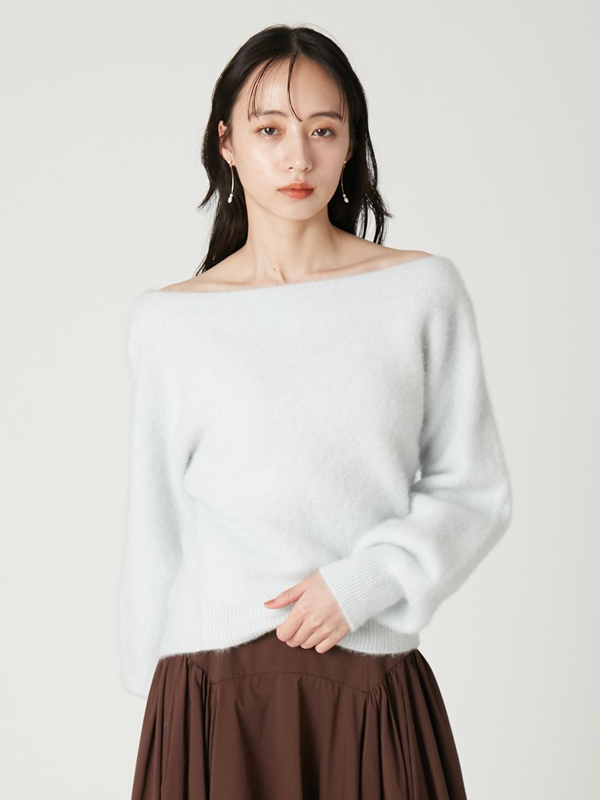 FRAY I.D「フォックスカシミアオフショルプルオーバー」|Tシャツ・カットソー|