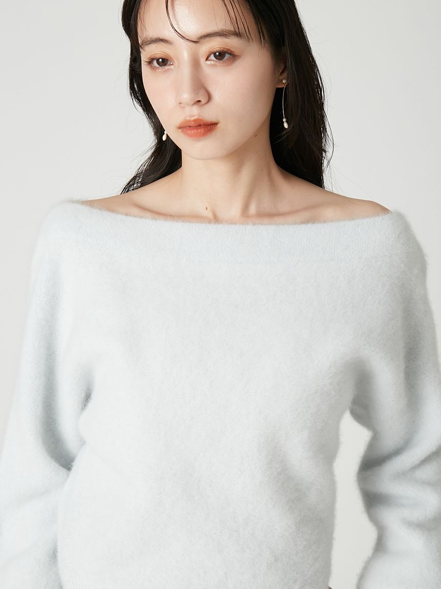 FRAY I.D「フォックスカシミアオフショルプルオーバー」|Tシャツ・カットソー|
