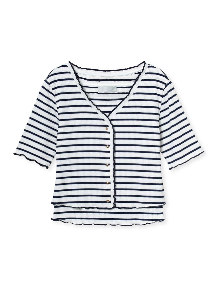 CELFORD「【洗える】フリルデザインカットアンサンブル」|Tシャツ・カットソー|