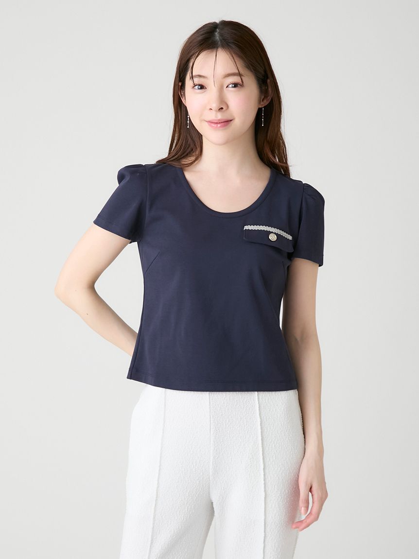 CELFORD「【洗える】フラップポケットカットソー」|Tシャツ・カットソー|