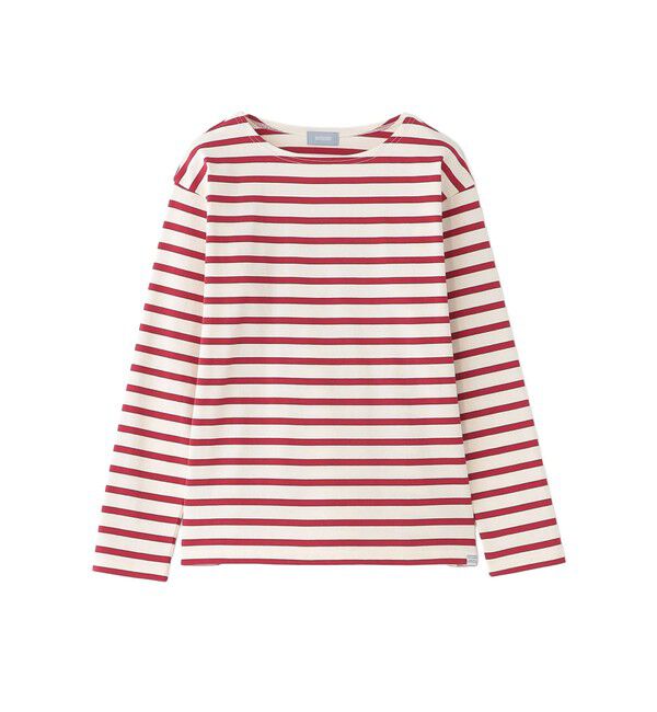 MACKINTOSH PHILOSOPHY「GREY LABEL バスクボーダーカットソー」|Tシャツ・カットソー|レッド
