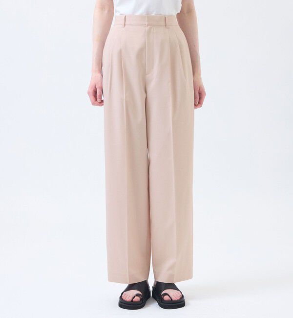 MACKINTOSH PHILOSOPHY「ウールライクトロツータックワイドパンツ」|スラックス|