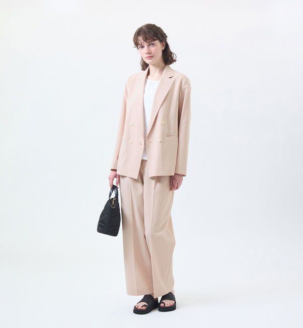 MACKINTOSH PHILOSOPHY「ウールライクトロツータックワイドパンツ」|スラックス|