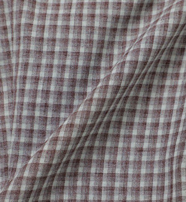 MACKINTOSH PHILOSOPHY「GREY LABEL リネンミックスチェックパンツ」|スラックス|