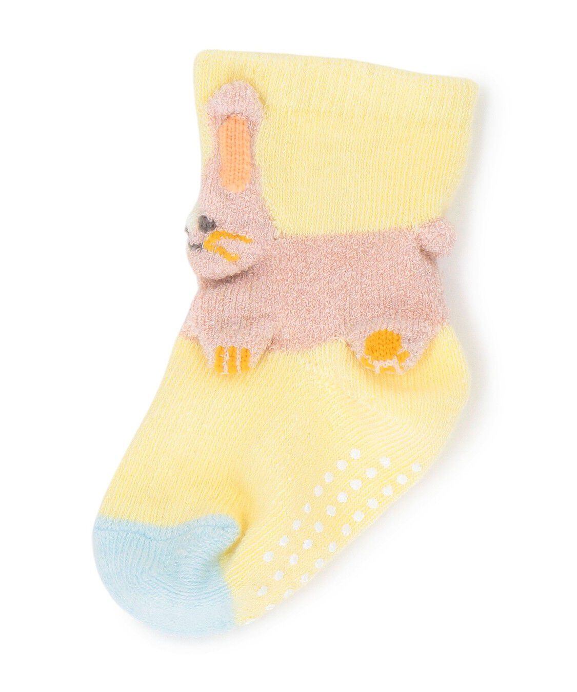 LOVERARY BY FEILER「エービーシーズー　うさぎ型靴下　L/ABC-257123」|その他ベビー用品|ペールイエロー